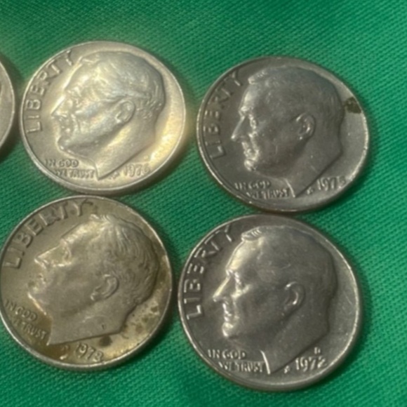 6 Rare Sue Roosevelt Dimes-1973/74/75/76/77/78 ##205914811191 - Picture 3 of 5